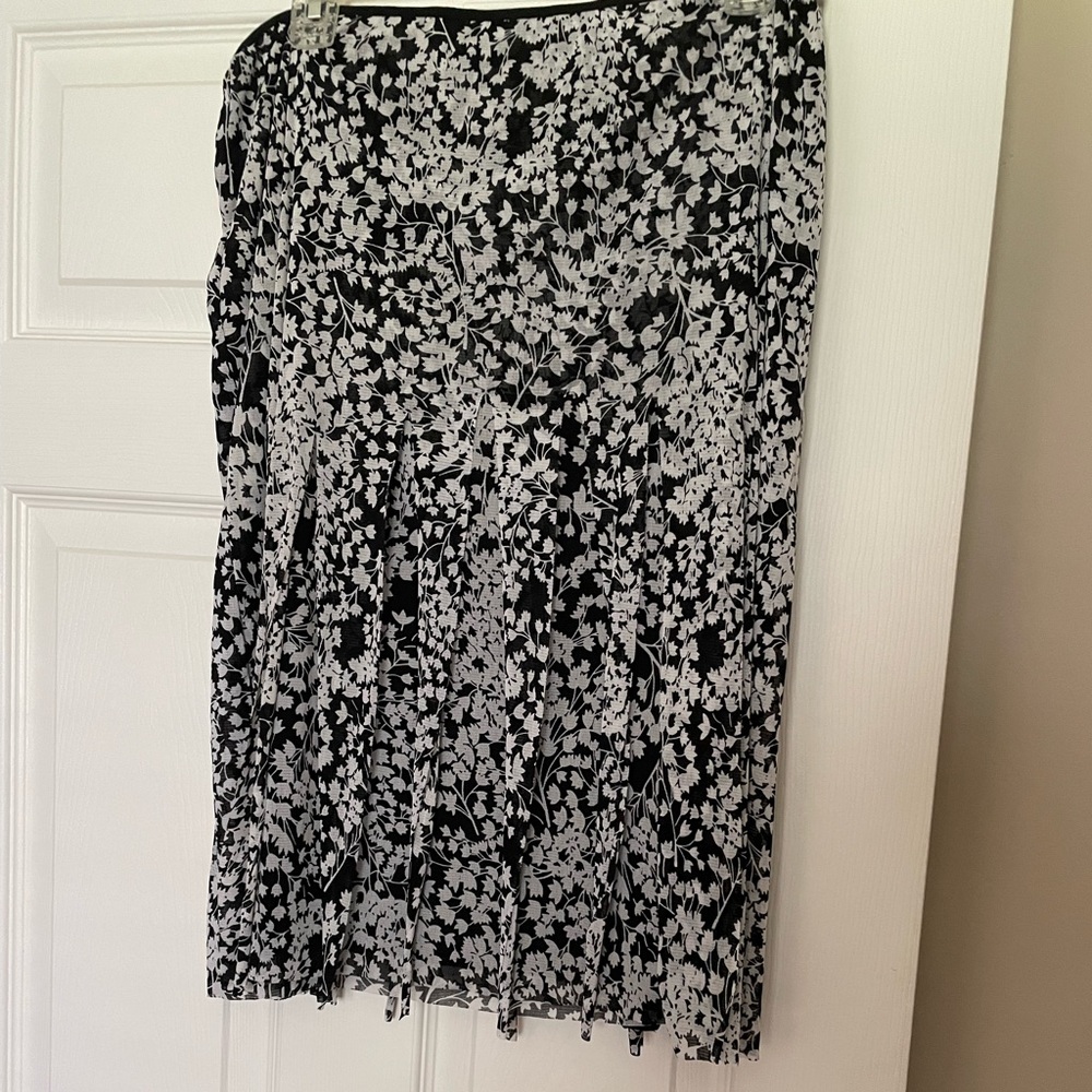 Pre owned!  Very special skirt.  Black& white!  3 separate sections!